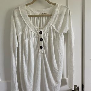 We the Free long sleeve button top